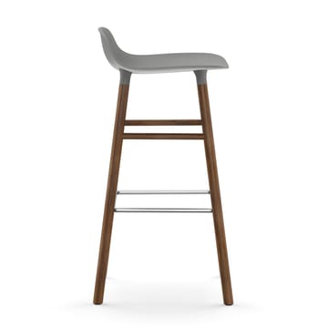 Form Barstuhl valnötsBeine 75cm - Grau - Normann Copenhagen