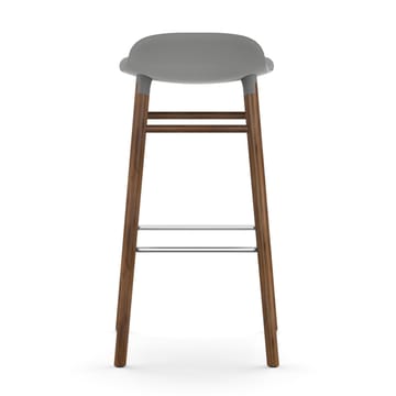 Form Barstuhl valnötsBeine 75cm - Grau - Normann Copenhagen