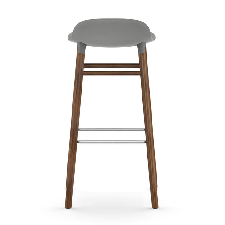 Form Barstuhl valnötsBeine 75cm, Grau Normann Copenhagen
