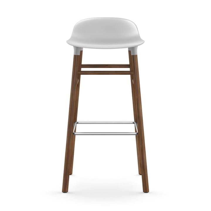 Form Barstuhl valnötsBeine 75cm, Weiß Normann Copenhagen
