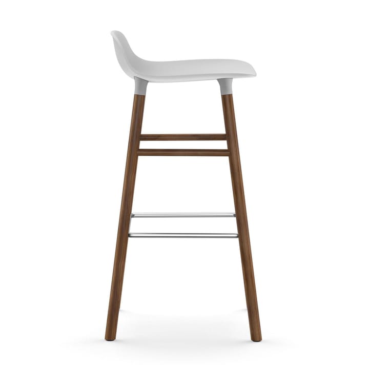 Form Barstuhl valnötsBeine 75cm, Weiß Normann Copenhagen