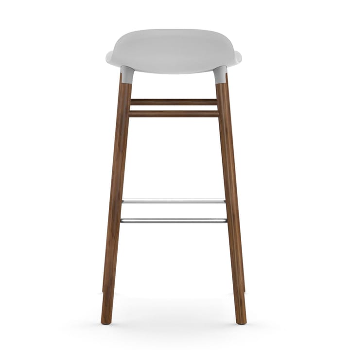 Form Barstuhl valnötsBeine 75cm, Weiß Normann Copenhagen