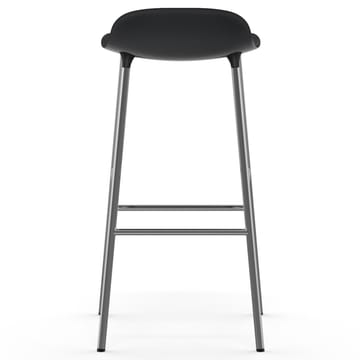 Form Barstuhl verchromte Beine 75cm - Schwarz - Normann Copenhagen