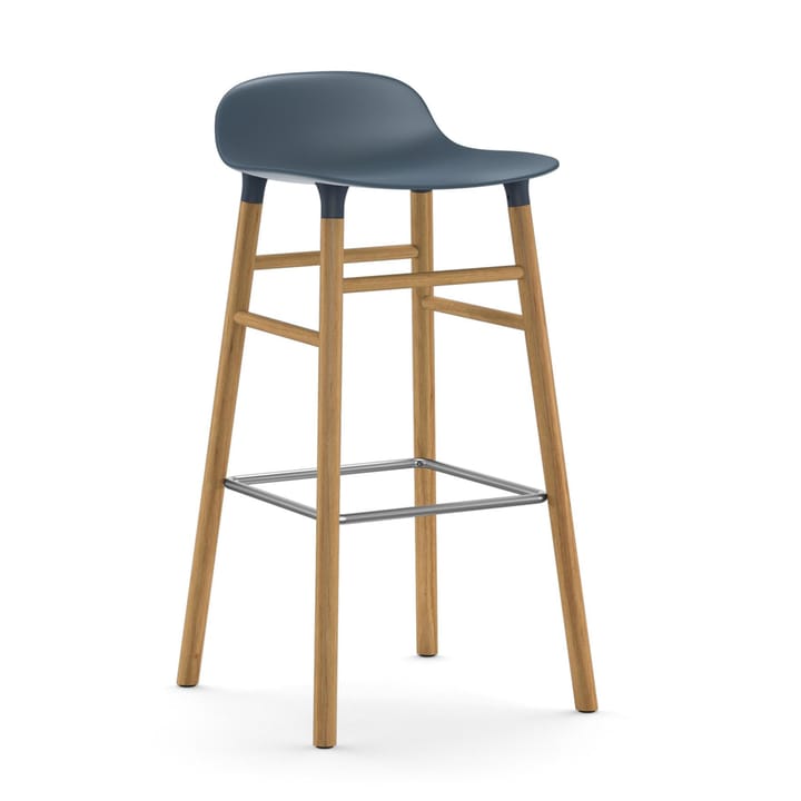 Form Chair Barstuhl Eichen-Beine - blau - Normann Copenhagen
