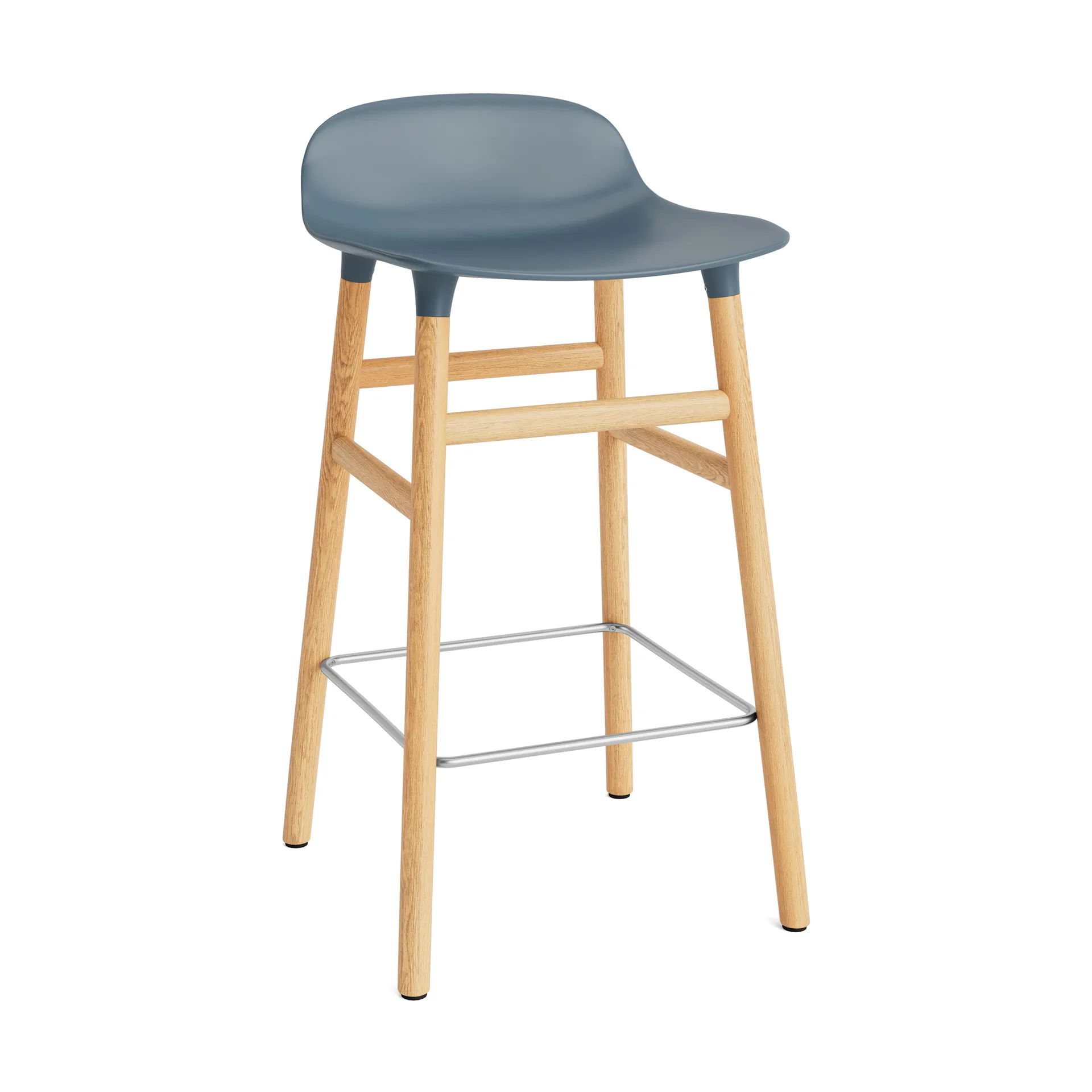 Form Chair Barstuhl Eichen-Beine, Blau Normann Copenhagen