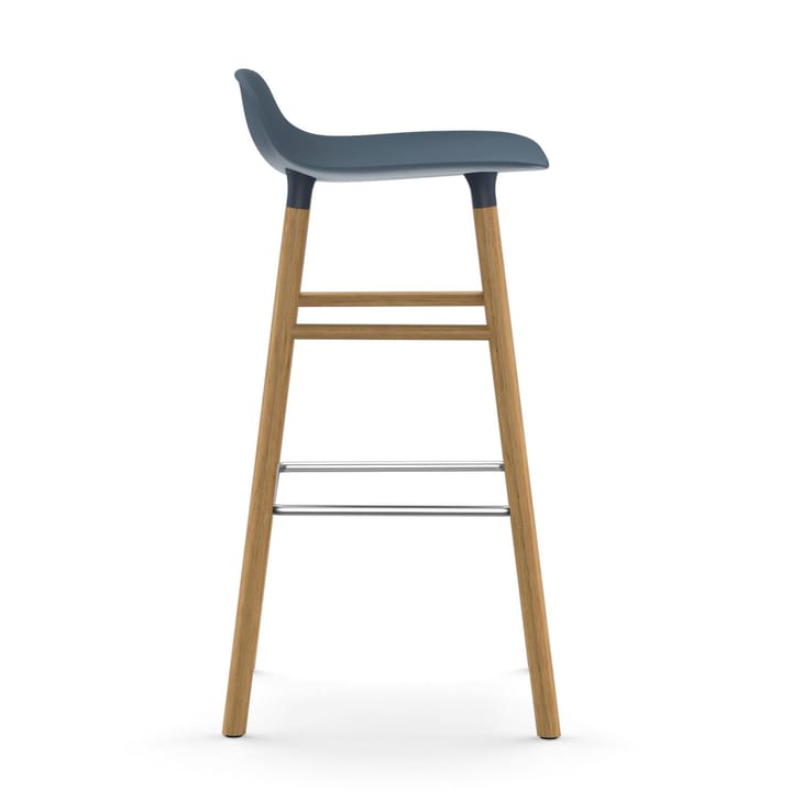 Form Chair Barstuhl Eichen-Beine - Blau - Normann Copenhagen