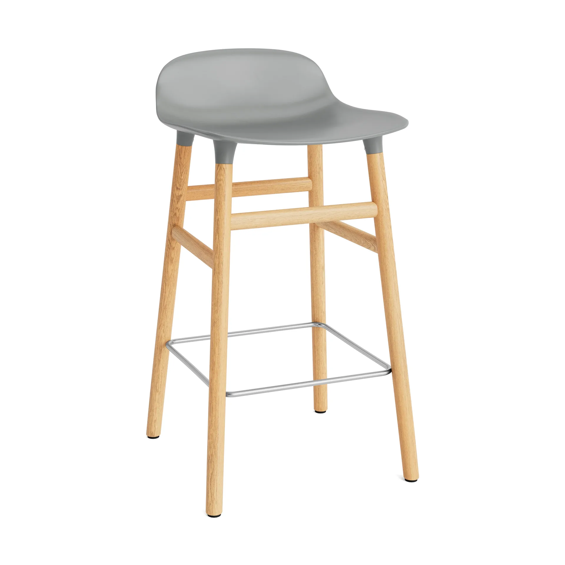 Form Chair Barstuhl Eichen-Beine, Grau Normann Copenhagen