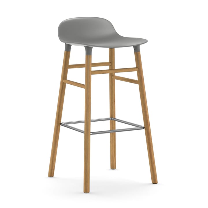 Form Chair Barstuhl Eichen-Beine - Grau - Normann Copenhagen