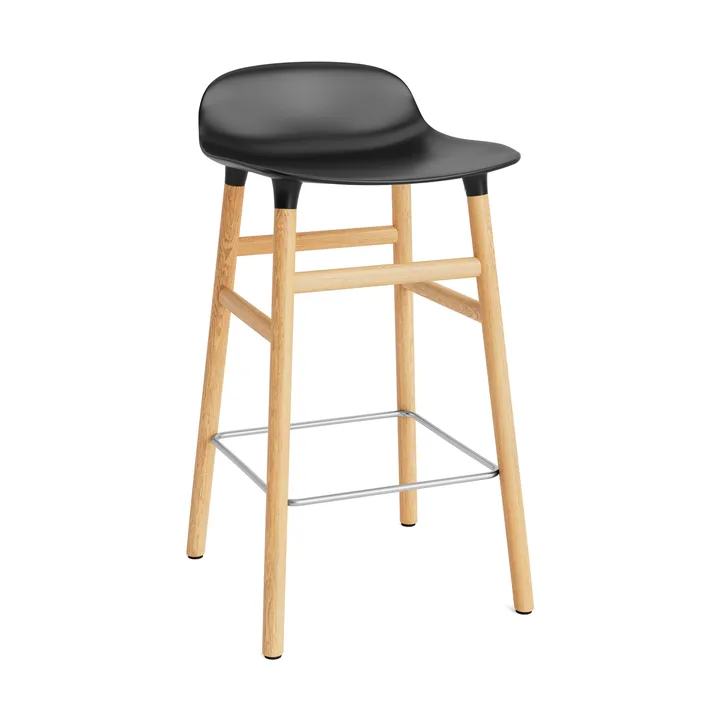 Form Chair Barstuhl Eichen-Beine - Schwarz - Normann Copenhagen