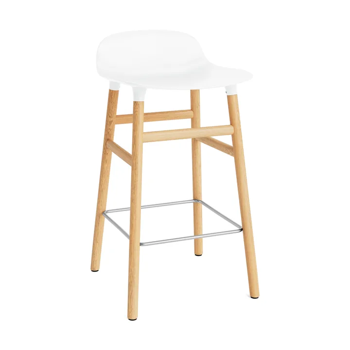 Form Chair Barstuhl Eichen-Beine - Weiß - Normann Copenhagen