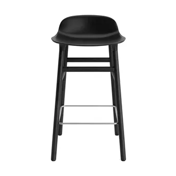 Form Chair Barstuhl lackierte Eichenbeine 65cm - Schwarz - Normann Copenhagen