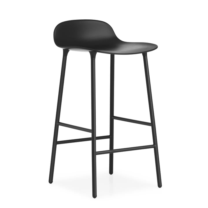 Form Chair Barstuhl metallBeine - Schwarz - Normann Copenhagen