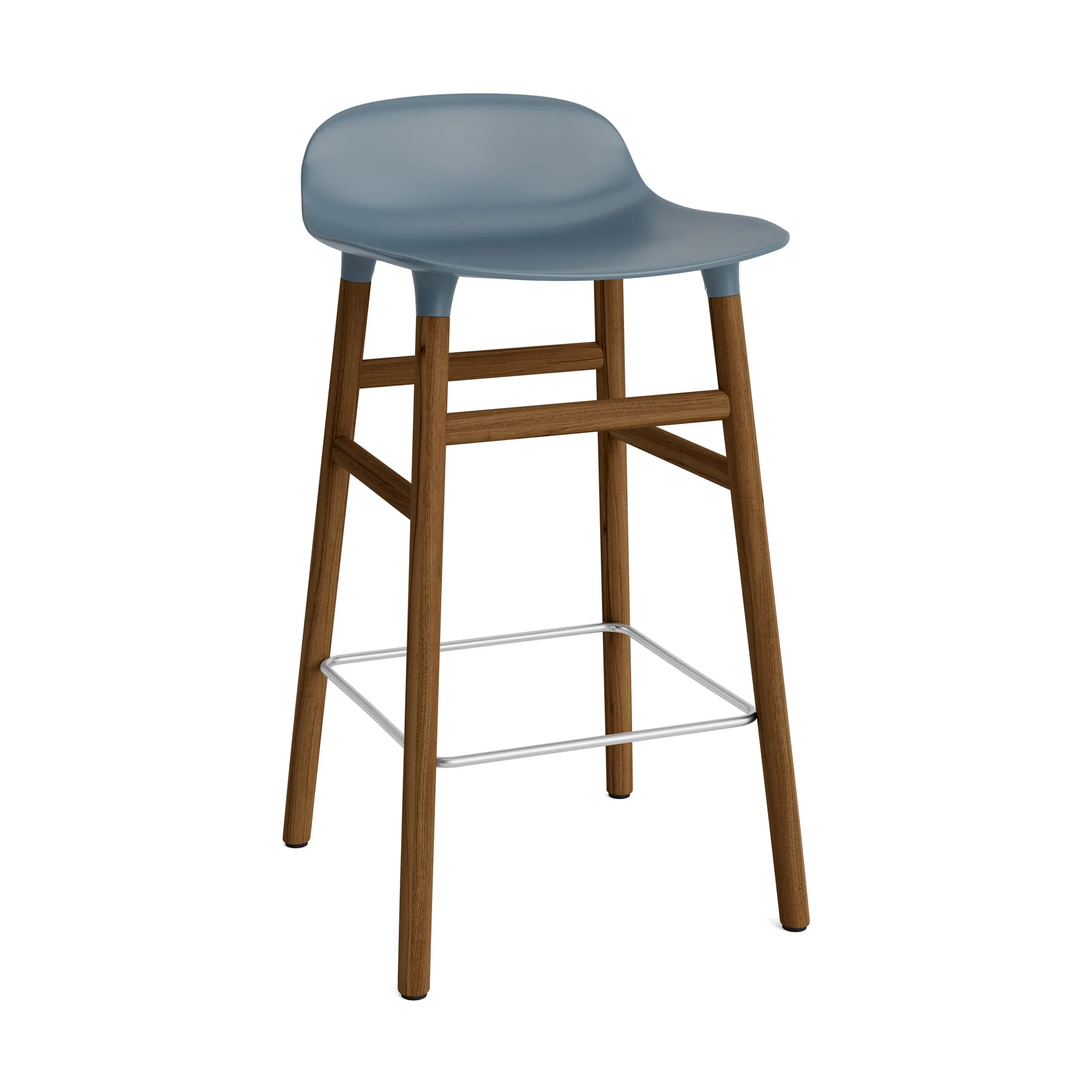 Form Chair Barstuhl valnötsBeine, Blau Normann Copenhagen
