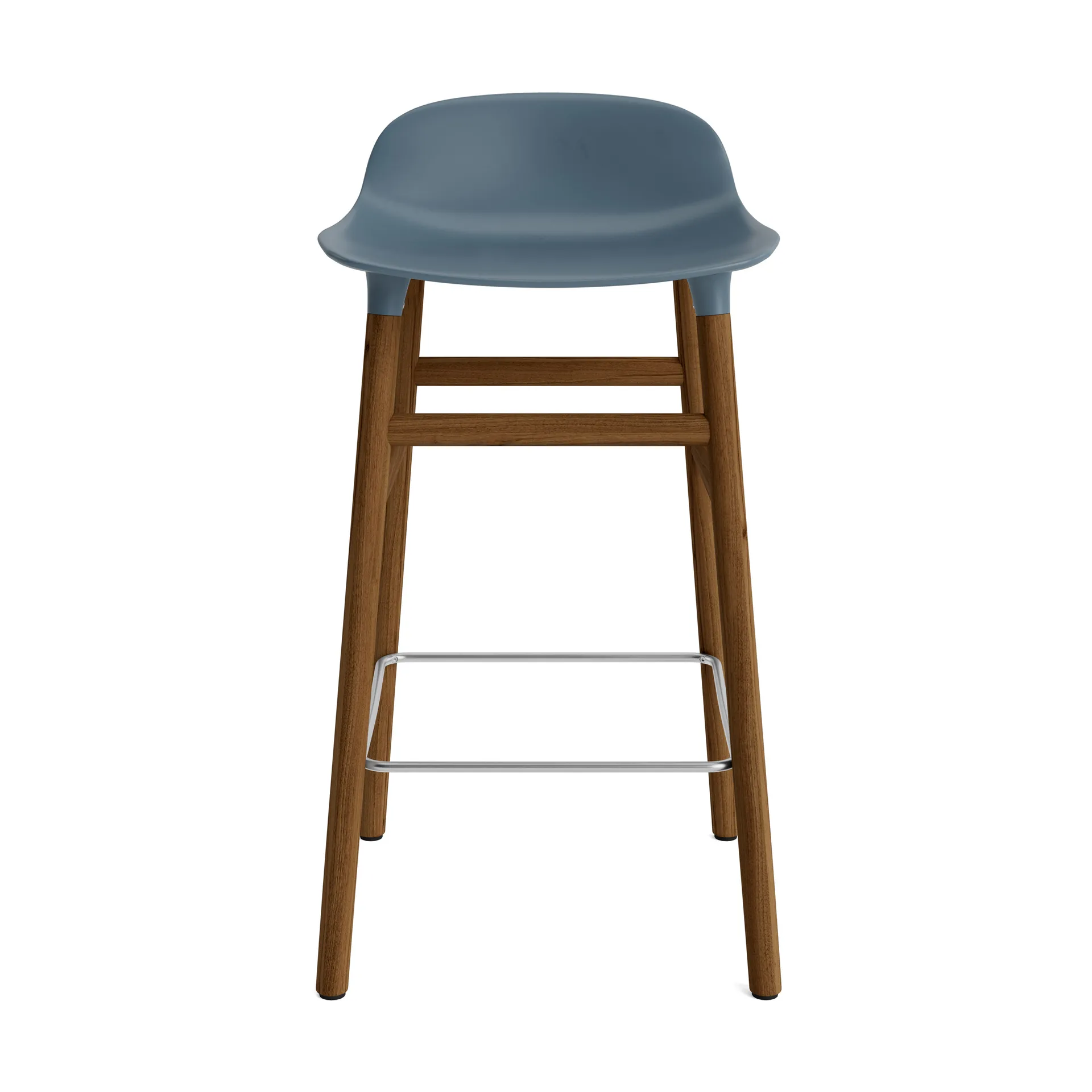 Form Chair Barstuhl valnötsBeine, Blau Normann Copenhagen