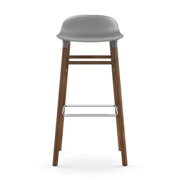 Form Chair Barstuhl valnötsBeine - Grau - Normann Copenhagen