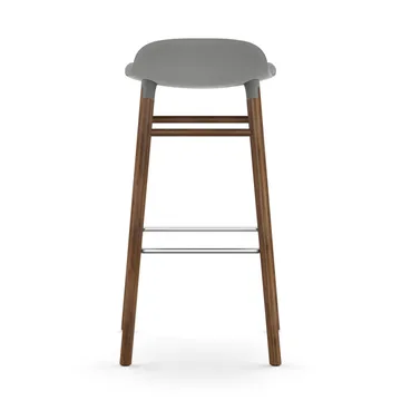 Form Chair Barstuhl valnötsBeine - Grau - Normann Copenhagen