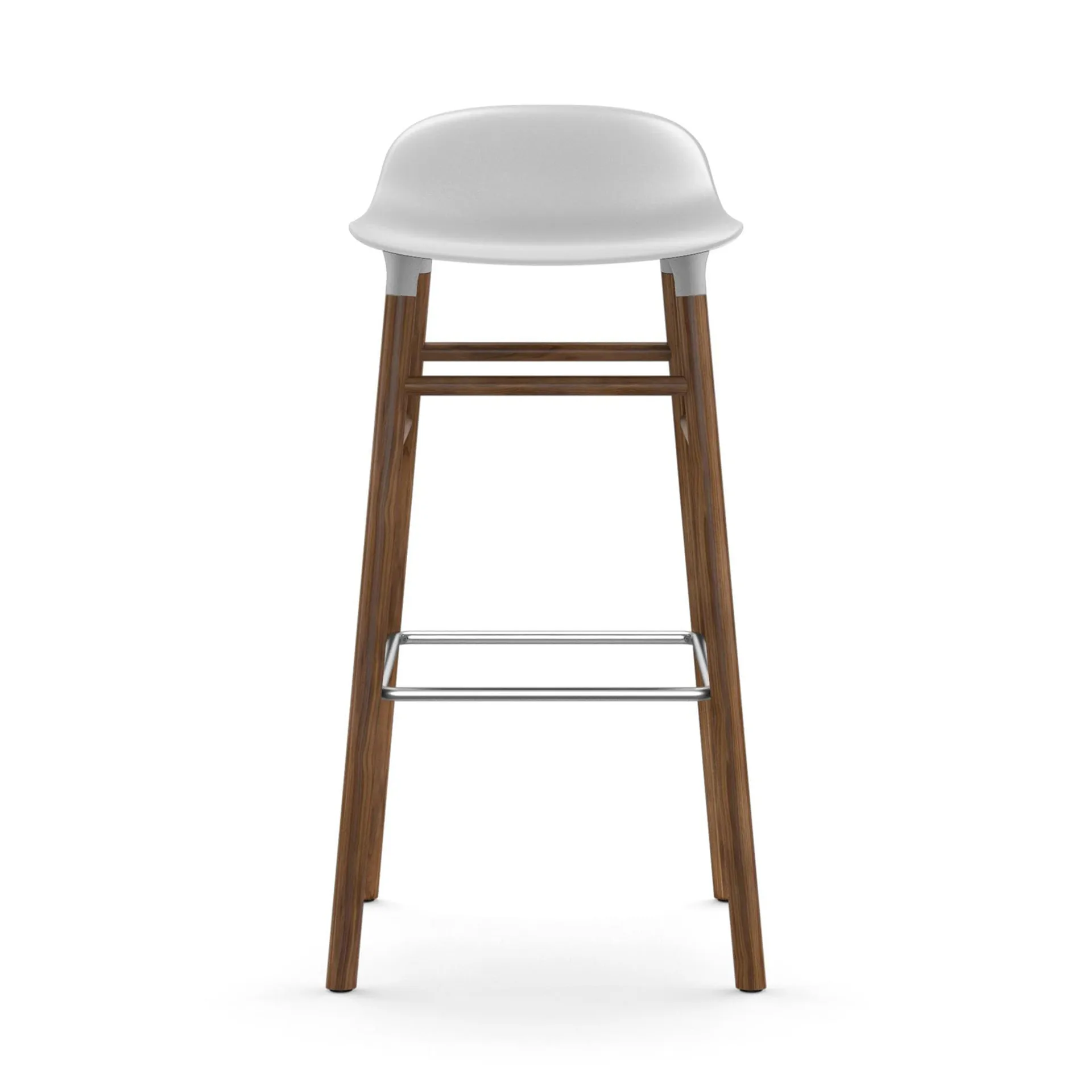 Form Chair Barstuhl valnötsBeine, Weiß Normann Copenhagen