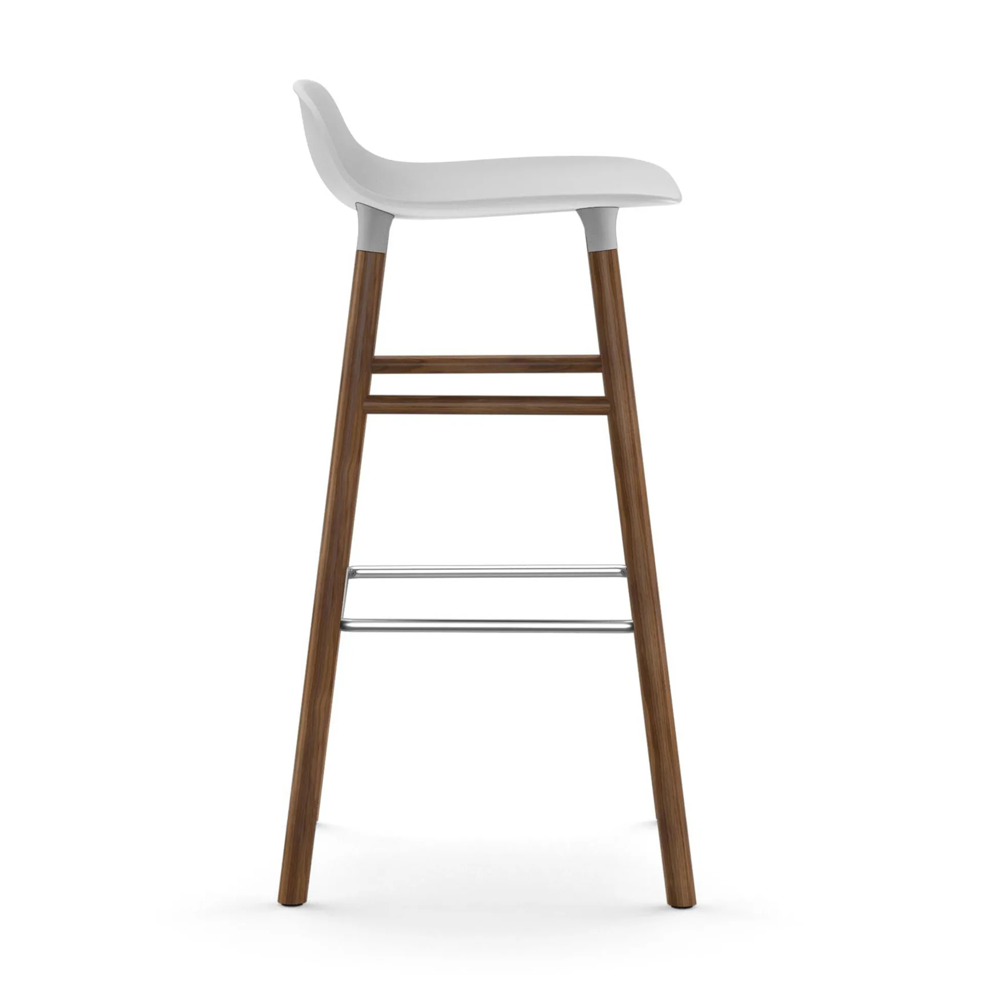 Form Chair Barstuhl valnötsBeine, Weiß Normann Copenhagen