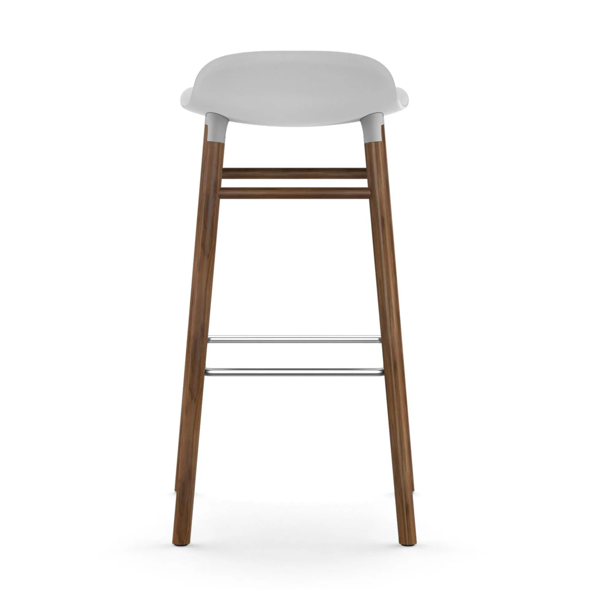 Form Chair Barstuhl valnötsBeine, Weiß Normann Copenhagen