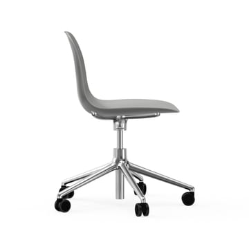Form chair drehbar, 5W Bürostuhl - Grau , Aluminium, Rollen - Normann Copenhagen
