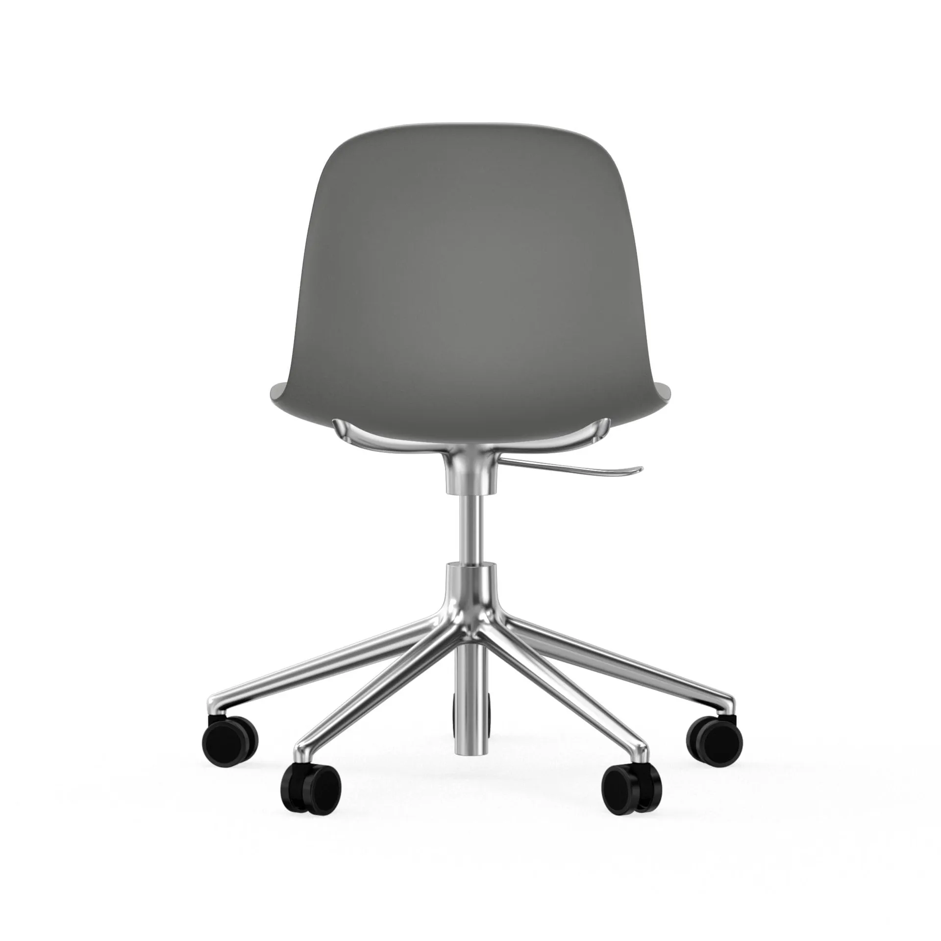 Form chair drehbar, 5W Bürostuhl, Grau , Aluminium, Rollen Normann Copenhagen
