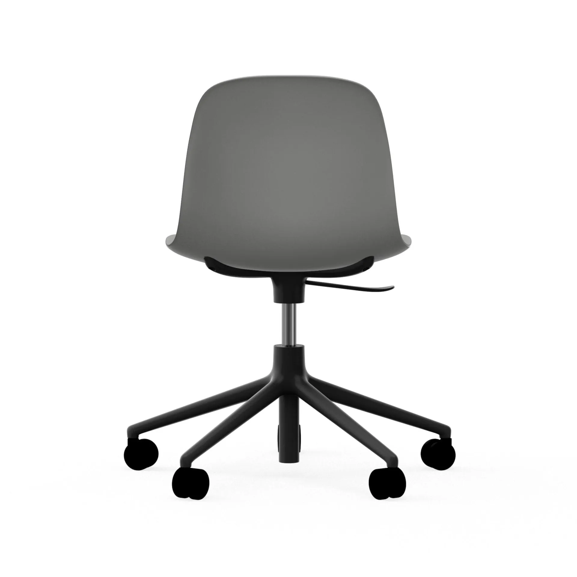 Form chair drehbar, 5W Bürostuhl, Grau , schwarzes aluminium, rollen Normann Copenhagen