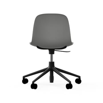 Form chair drehbar, 5W Bürostuhl - Grau , schwarzes aluminium, rollen - Normann Copenhagen