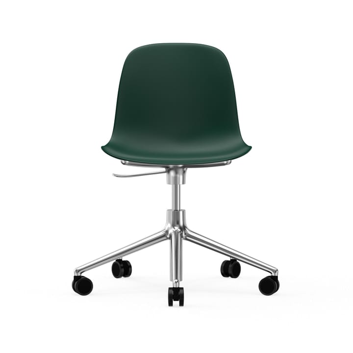 Form chair drehbar, 5W Bürostuhl - Grün, Aluminium, Rollen - Normann Copenhagen