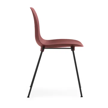 Form Chair stapelbarer Stuhl mit schwarzen Beinen, 2er-Pack, Rot - Normann Copenhagen