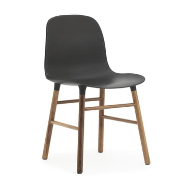 Form Chair Stuhl Walnussbeine 2er Pack - schwarz-Walnuss - Normann Copenhagen