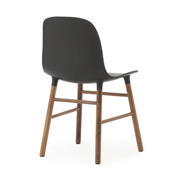 Form Chair Stuhl Walnussbeine 2er Pack - schwarz-Walnuss - Normann Copenhagen