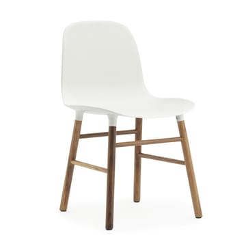 Form Chair Stuhl Walnussbeine 2er Pack - Weiß-Walnuss - Normann Copenhagen
