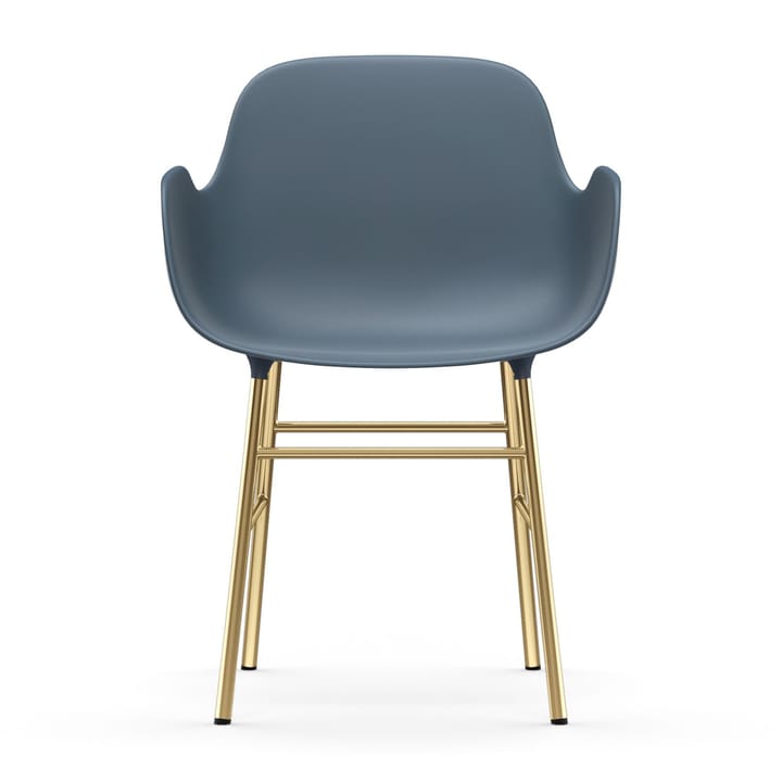 Form Sessel Messingbeine - Blau - Normann Copenhagen