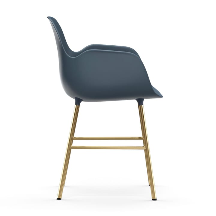 Form Sessel Messingbeine - Blau - Normann Copenhagen