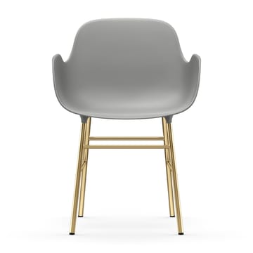 Form Sessel Messingbeine - Grau - Normann Copenhagen