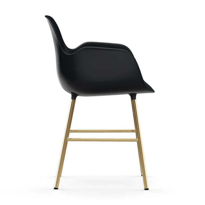 Form Sessel Messingbeine - Schwarz - Normann Copenhagen