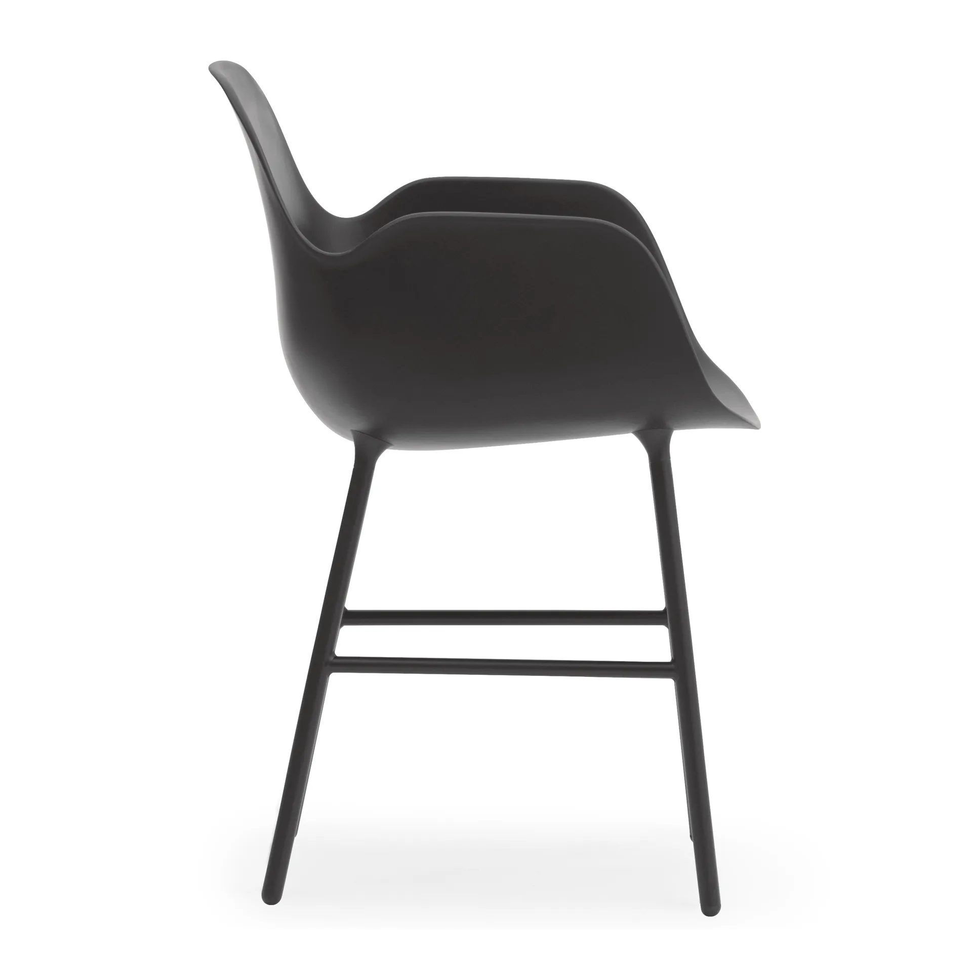 Form Sessel Metallbeine, Schwarz Normann Copenhagen