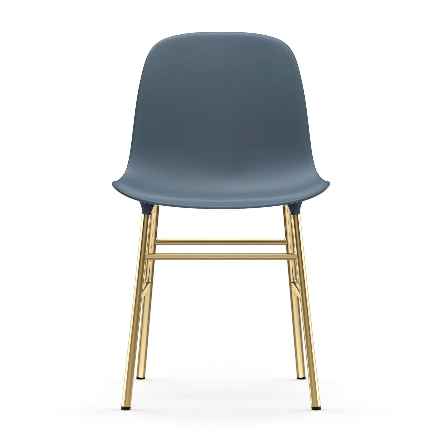 Form Stuhl Messingbeine, Blau Normann Copenhagen