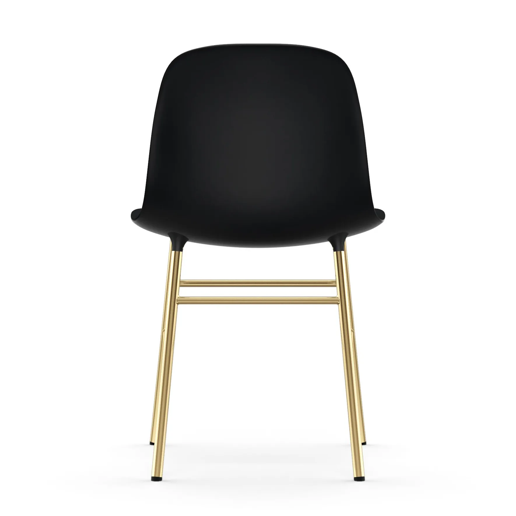 Form Stuhl Messingbeine, Schwarz Normann Copenhagen