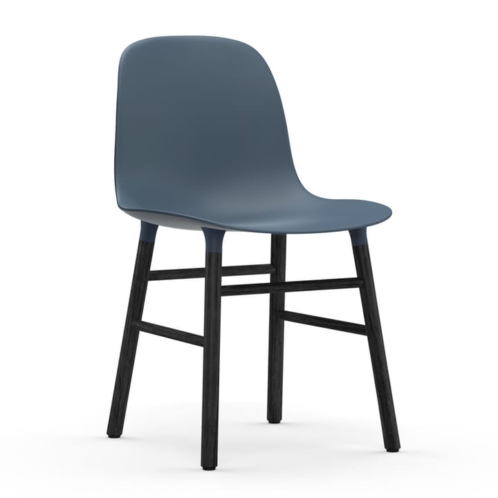 Form Stuhl schwarze Beine - Blau - Normann Copenhagen