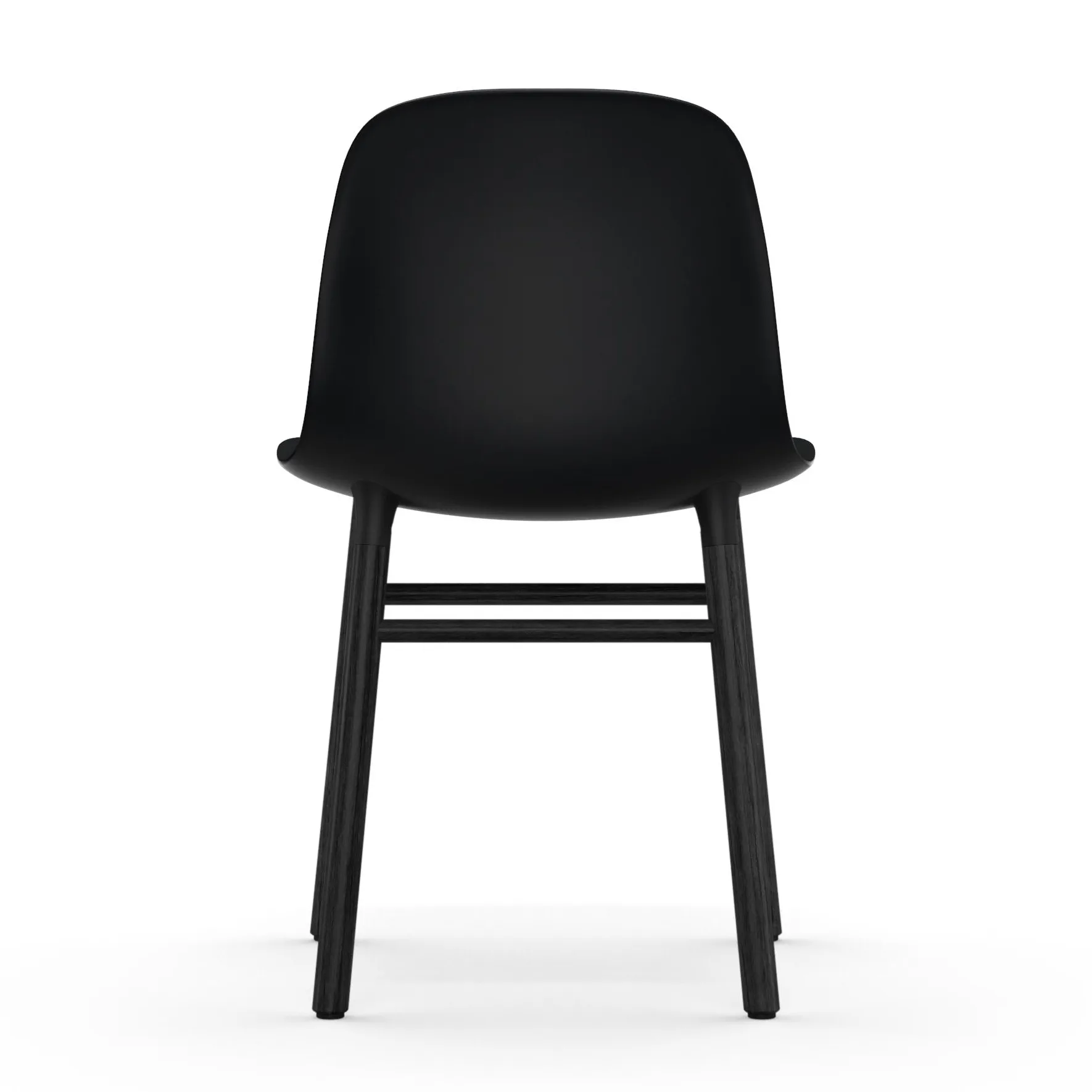Form Stuhl schwarze Beine, Schwarz Normann Copenhagen