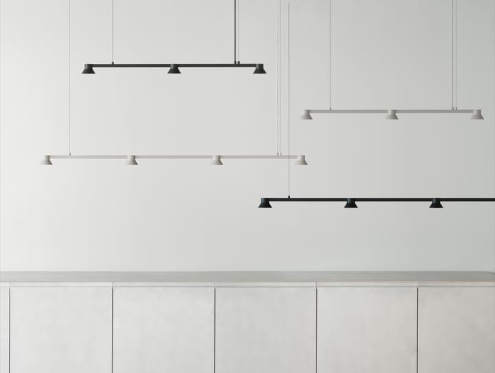 Hat Pendelleuchte linear klein - Black - Normann Copenhagen