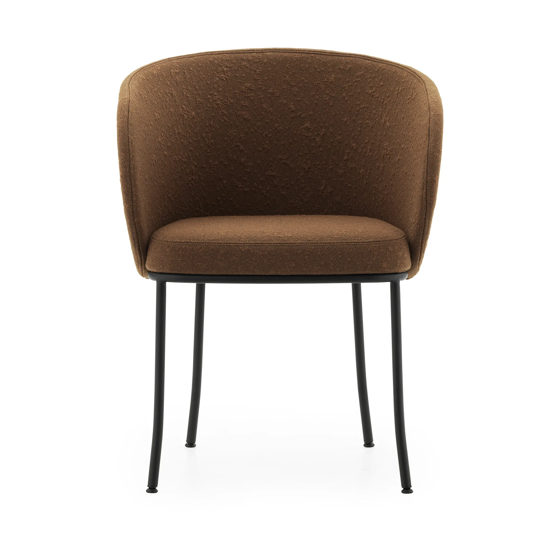 Knit Armlehnenstuhl, Brandy-black steel Normann Copenhagen