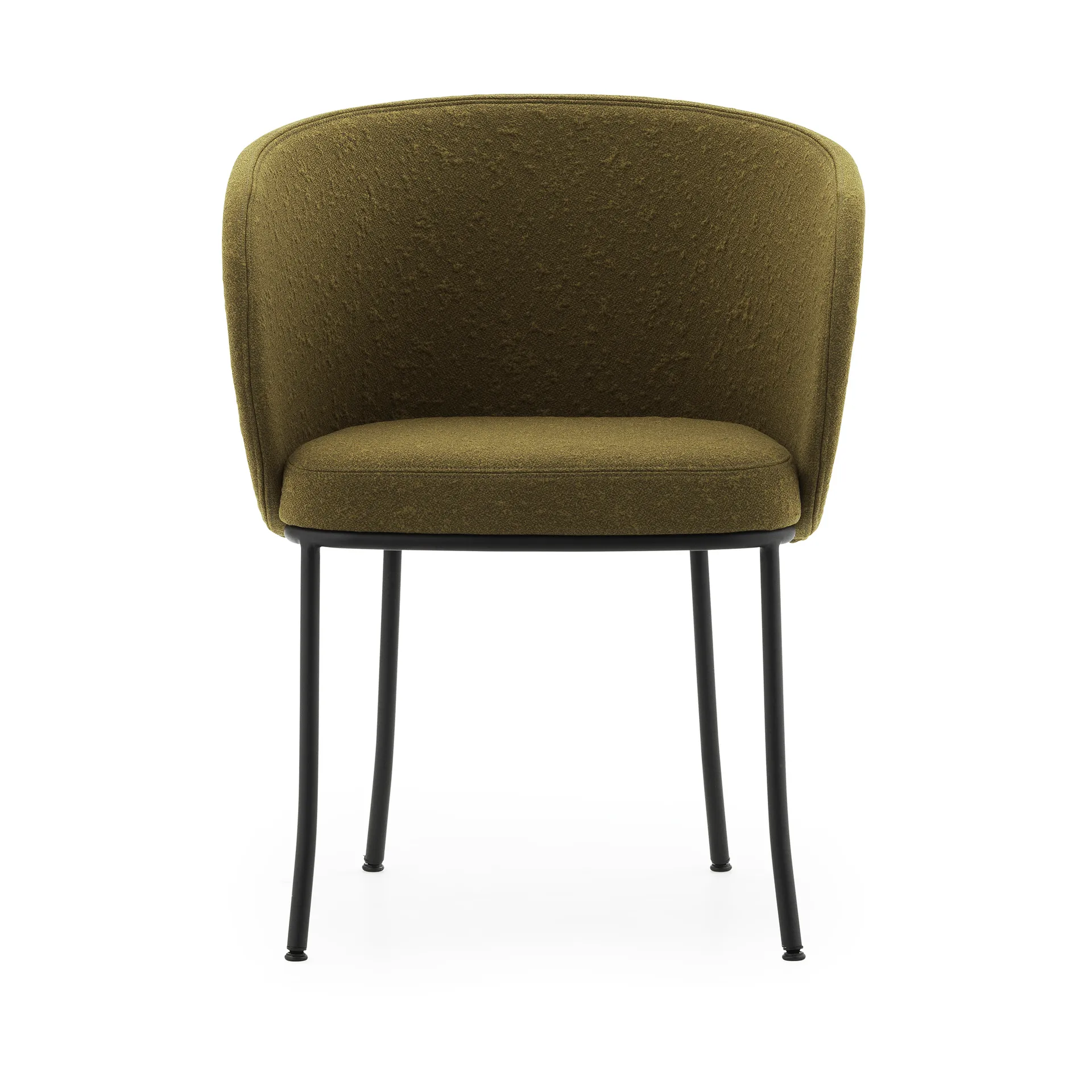 Knit Armlehnenstuhl, Olive-black steel Normann Copenhagen