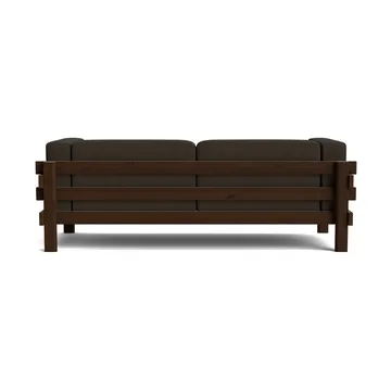 Kube Sofa - Braun lackierte Fichte-Stoff Remix 356 Brown, 220 cm - Normann Copenhagen