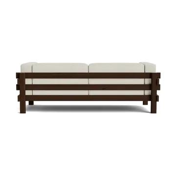 Kube Sofa - Braun lackierte Kiefer-Stoff Remix 223 Beige, 220 cm - Normann Copenhagen