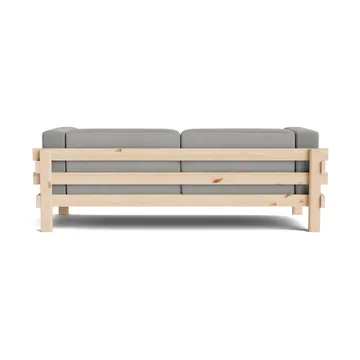 Kube Sofa - Lackierte Kiefer-Stoff Remix 143 Grey, 220 cm - Normann Copenhagen