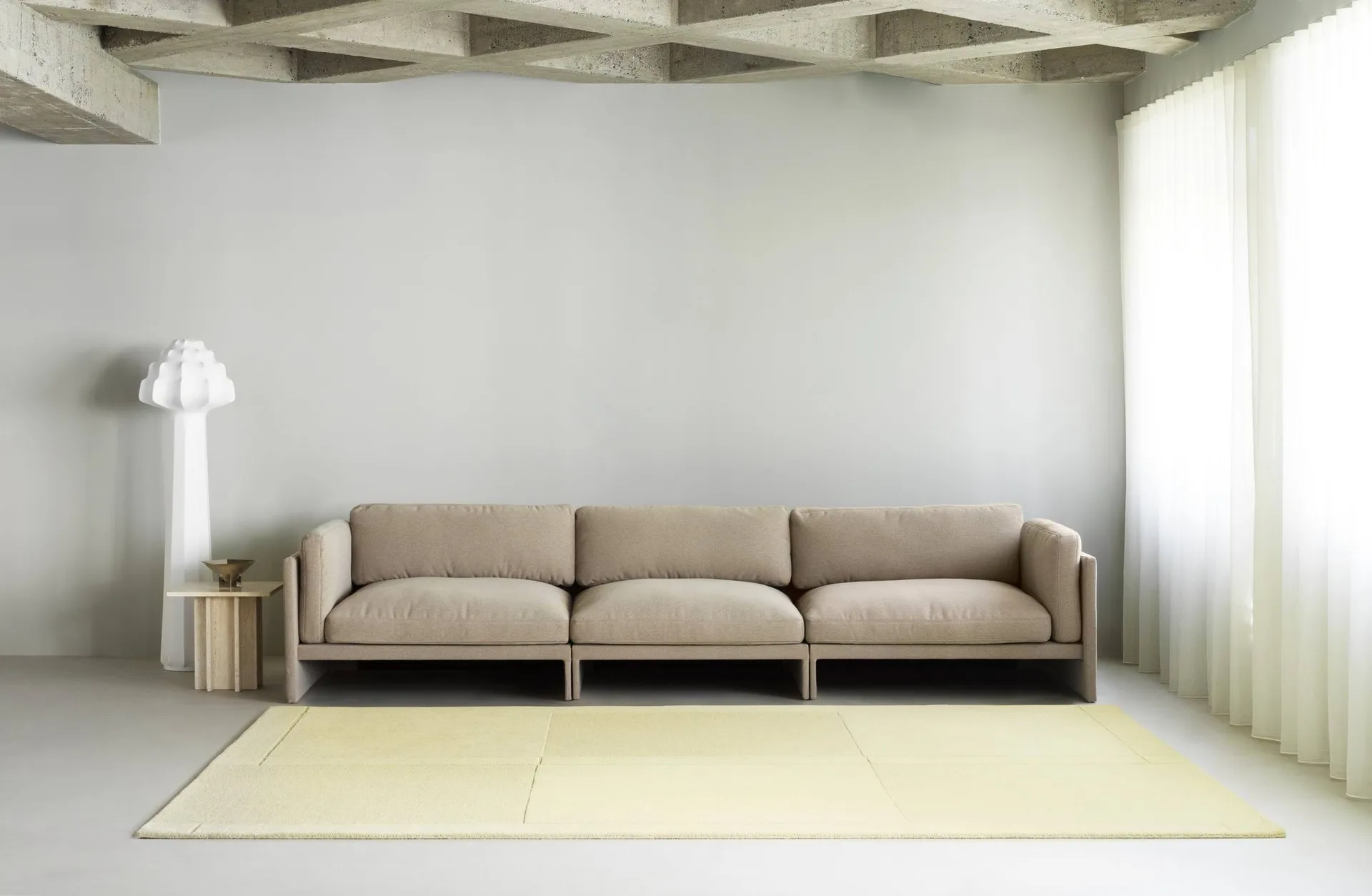 Level Wollteppich, Light yellow, 170x240 cm Normann Copenhagen