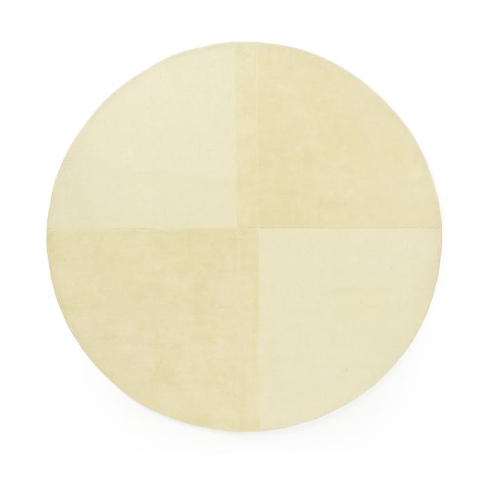 Level Wollteppisch rund - Light yellow, Ø280 cm - Normann Copenhagen