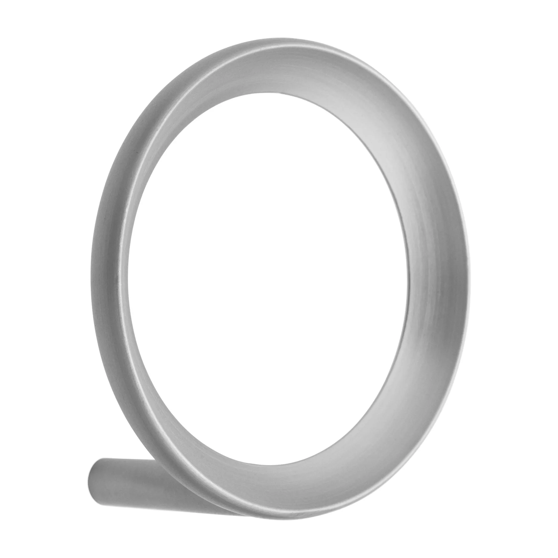 Loop Haken medium Ø 7,8 cm, Brushed Zinc Normann Copenhagen